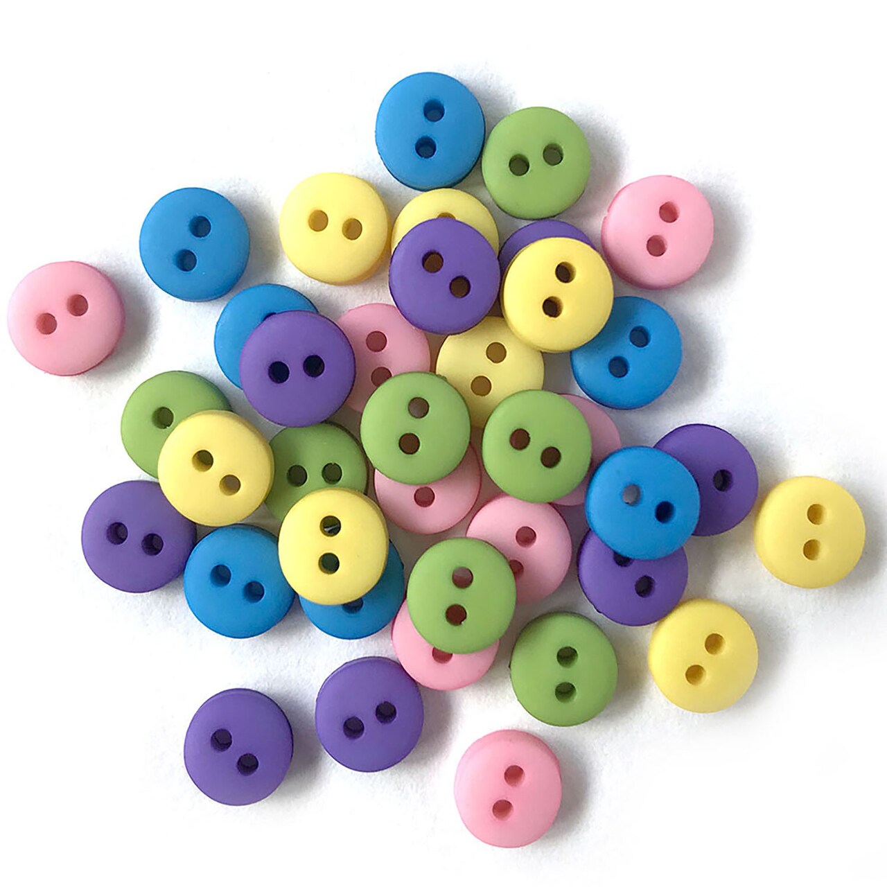 Buttons Galore and More Tiny Craft & Sewing Buttons - Assorted Colors - 105 Buttons
